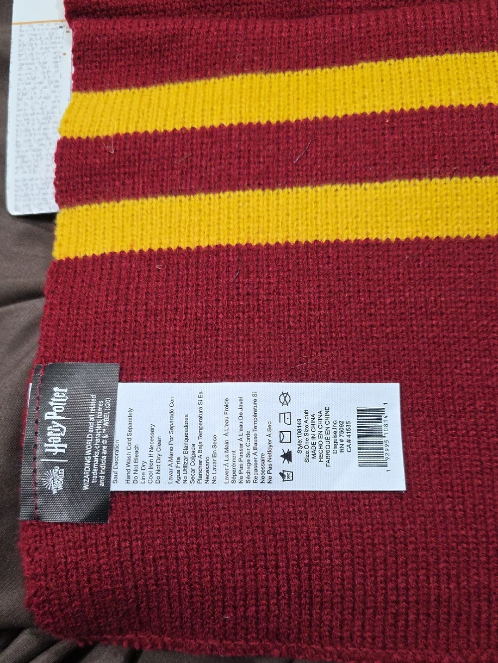 Warner Bros. Gryffindor Kids Scarf - Red & Yellow